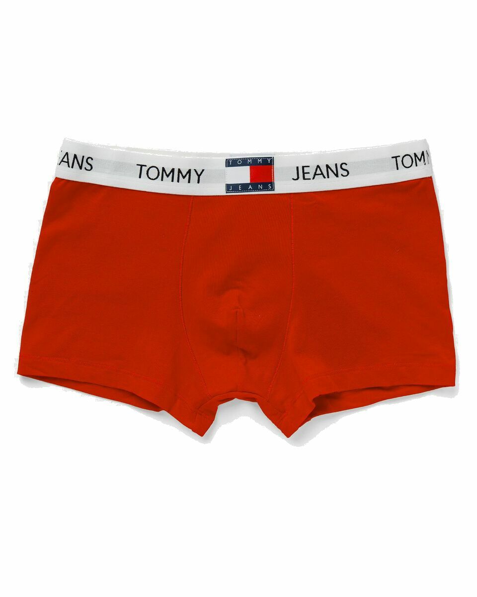Photo: Tommy Jeans Heritage Cotton Trunk Red - Mens - Boxers & Briefs