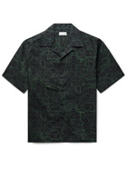 JOHN ELLIOTT - Camp-Collar Printed Cotton-Poplin Shirt - Black