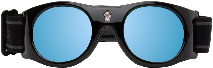 Moncler ML0051 Blue/Silver Unisex Ski Goggles