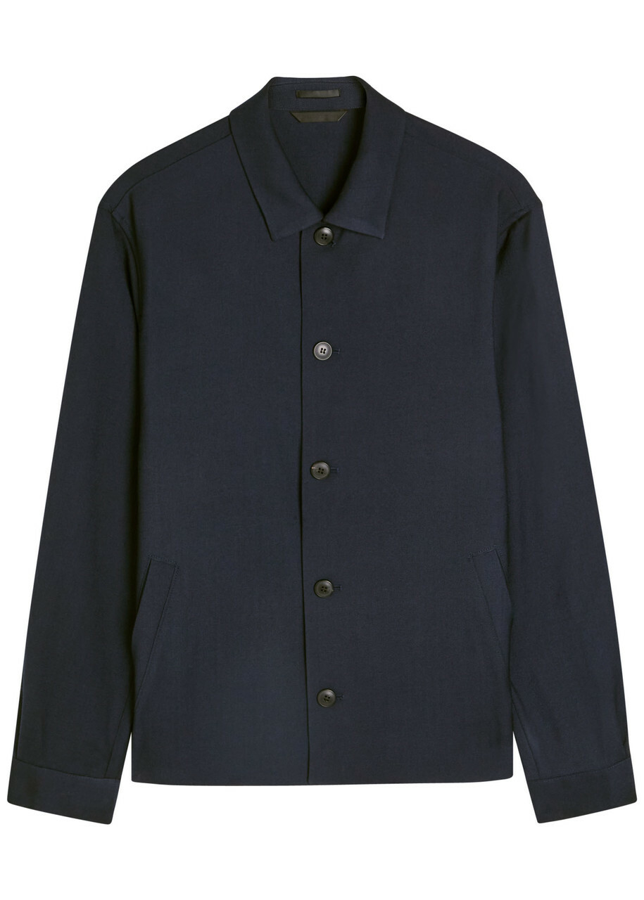 Sunspel Wool Jacket Navy