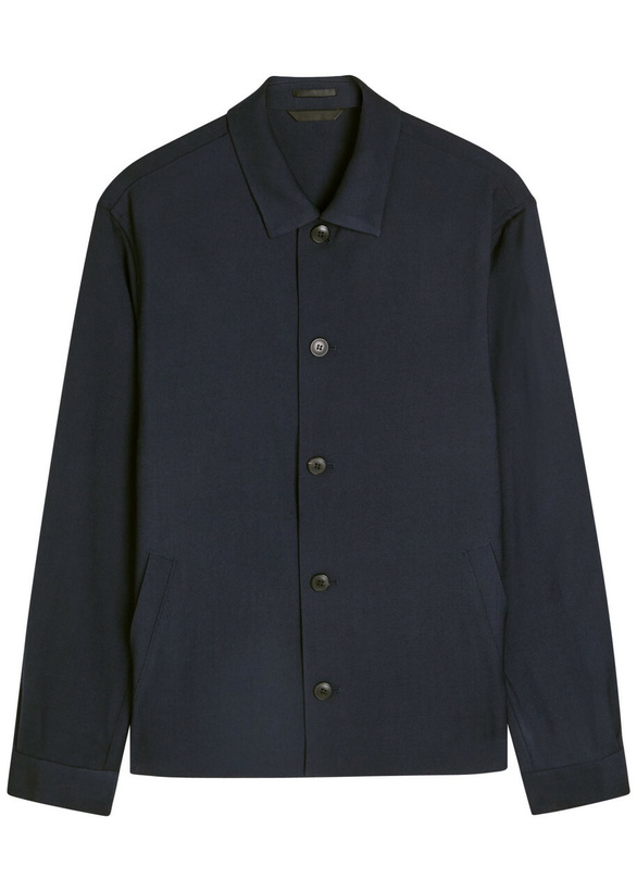 Photo: Sunspel Wool Jacket Navy