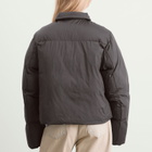 Dime Women's Pleated Puffer Jacket in Charcoal