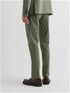 Dunhill - Mayfair Straight-Leg Cotton-Blend Suit Trousers - Green