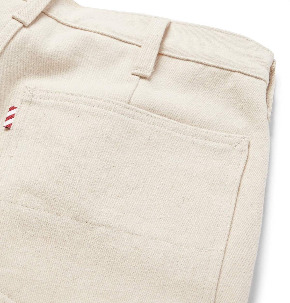 Freemans Sporting Club - Slim-Fit Brushed Cotton-Twill Trousers - Neutrals