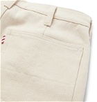 Freemans Sporting Club - Slim-Fit Brushed Cotton-Twill Trousers - Neutrals