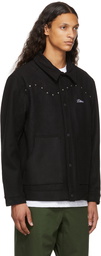 Dime Black Studded Wool Jacket