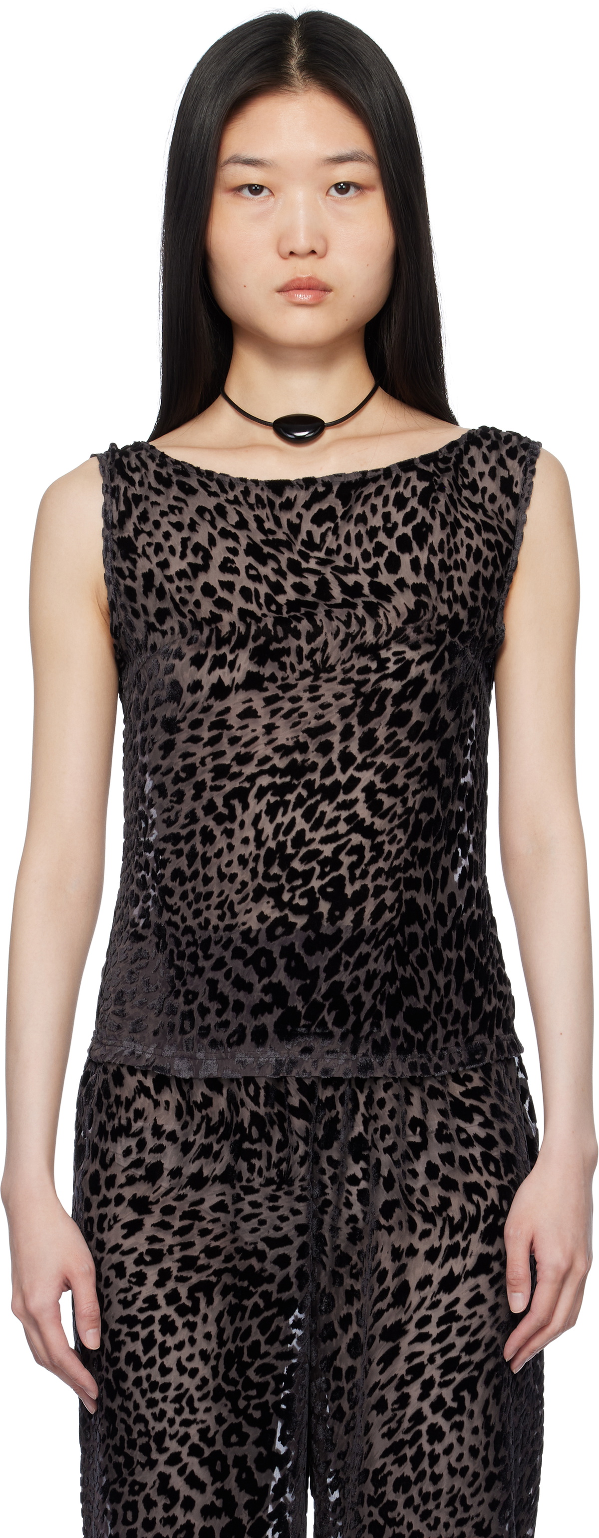Caro Editions Black Alexa Tank Top