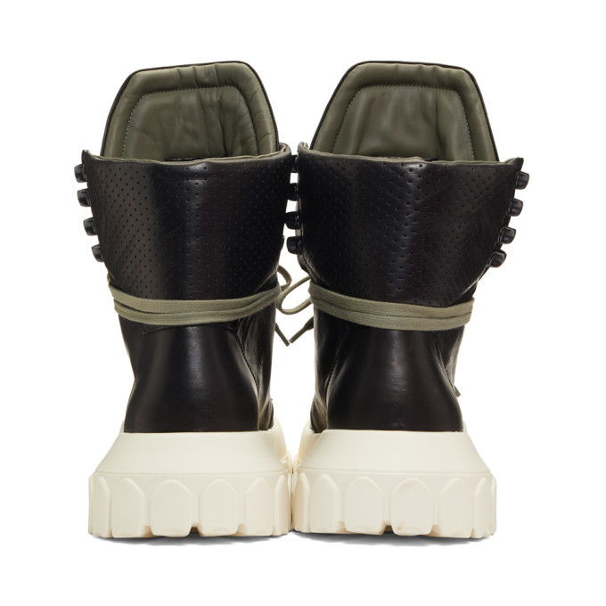 Rick Owens Black and Off-White Hiking Sneaker Boots Rick Owens Rick Owens Black and Off-White Hiking Sneaker Boots Rick Owens