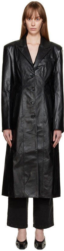 Photo: HALFBOY Black Matrix Leather Coat