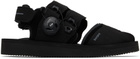 Suicoke Black HAKU-ab Slippers