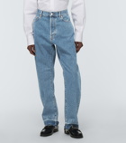 Valentino High-rise tapered jeans