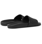 Bottega Veneta - Intrecciato Leather Slides - Men - Black