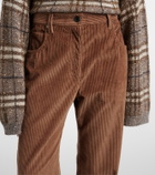 Brunello Cucinelli Cotton corduroy wide-leg pants