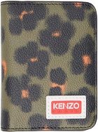 Kenzo Khaki Kenzo Paris Hana Leopard Wallet