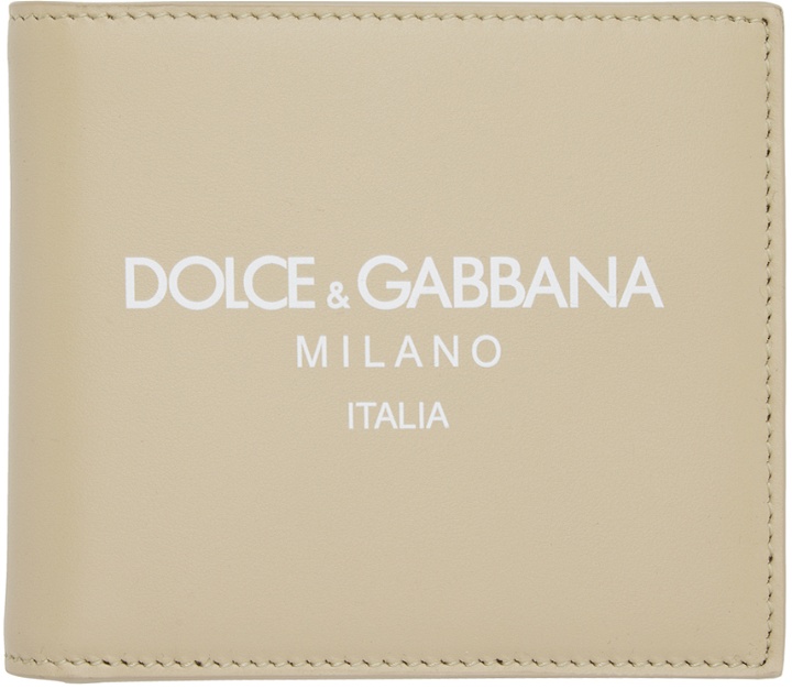 Photo: Dolce & Gabbana Beige Logo Wallet
