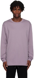 ATTACHMENT Purple Double-Face Long Sleeve T-Shirt