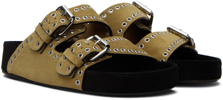 【送料&関税込】Isabel Marant Lennyo Slip-on Buckle Sandals Lennyo Sandals Woman black | ISABEL MARANT Official online store