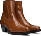 Ernest W. Baker Tan Western Boots