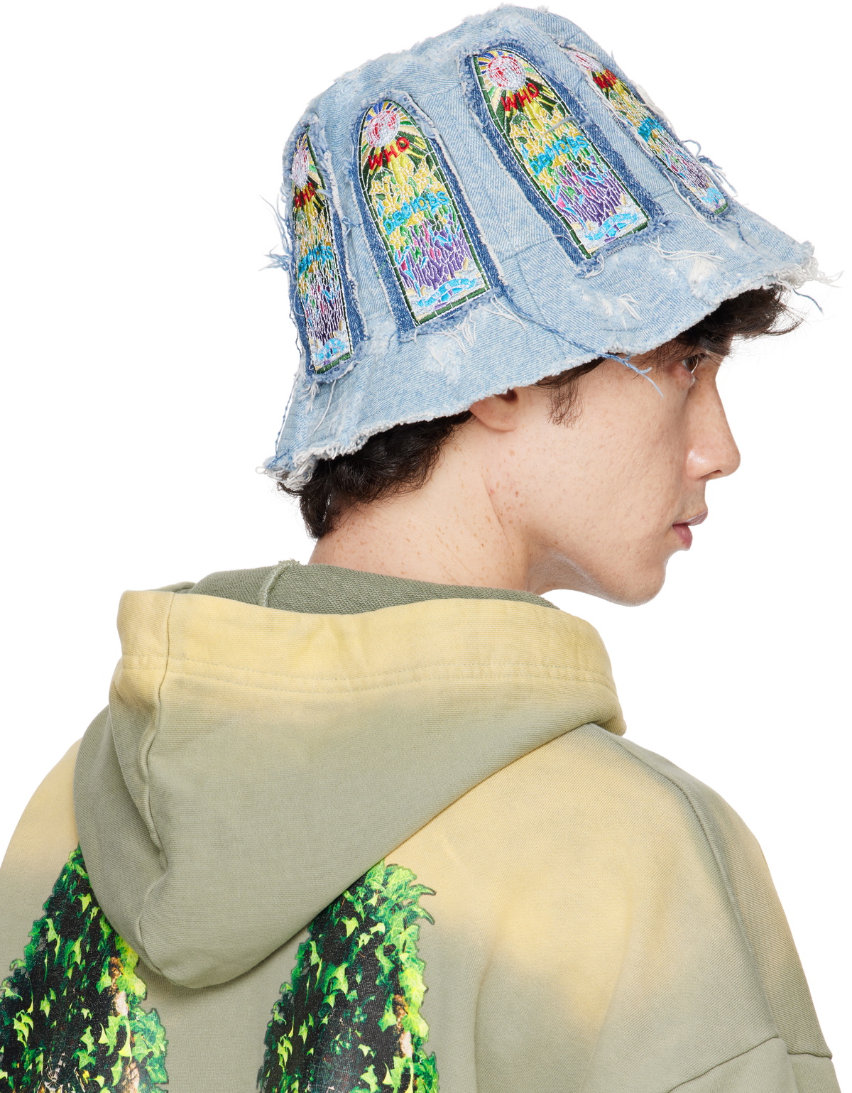 WHO DECIDES WAR バケットハット デニム ブラック