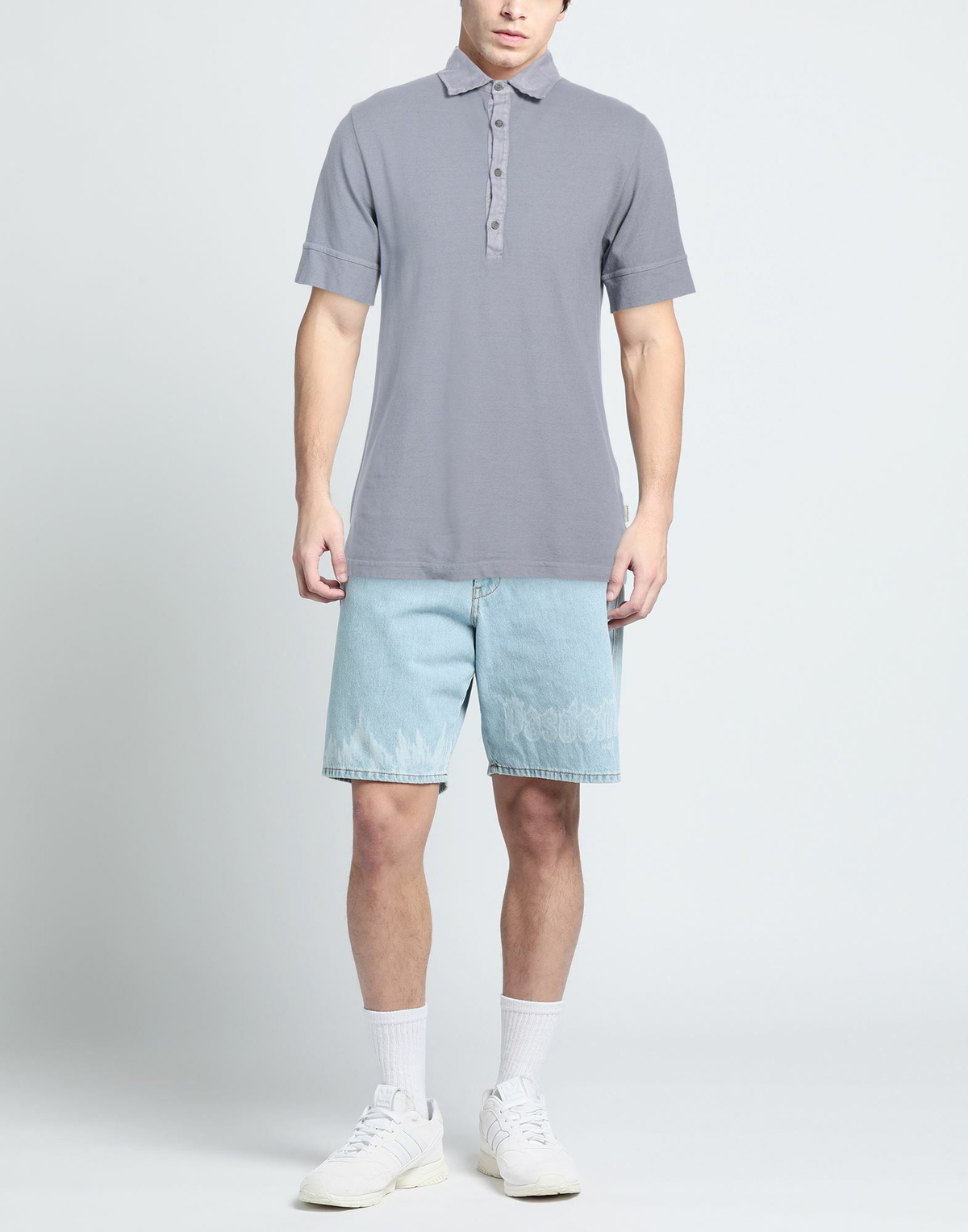 Crossley Mens Polo shirt in Grey