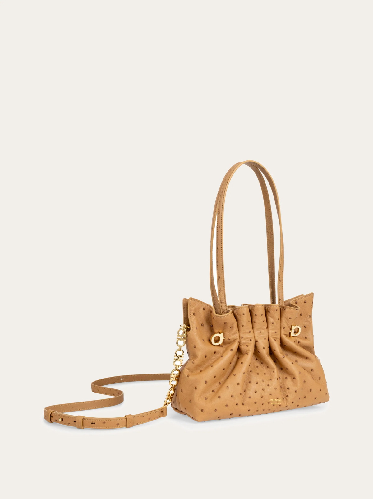 Ferragamo Womens Ferragamo Soft-bag (S) in Brown