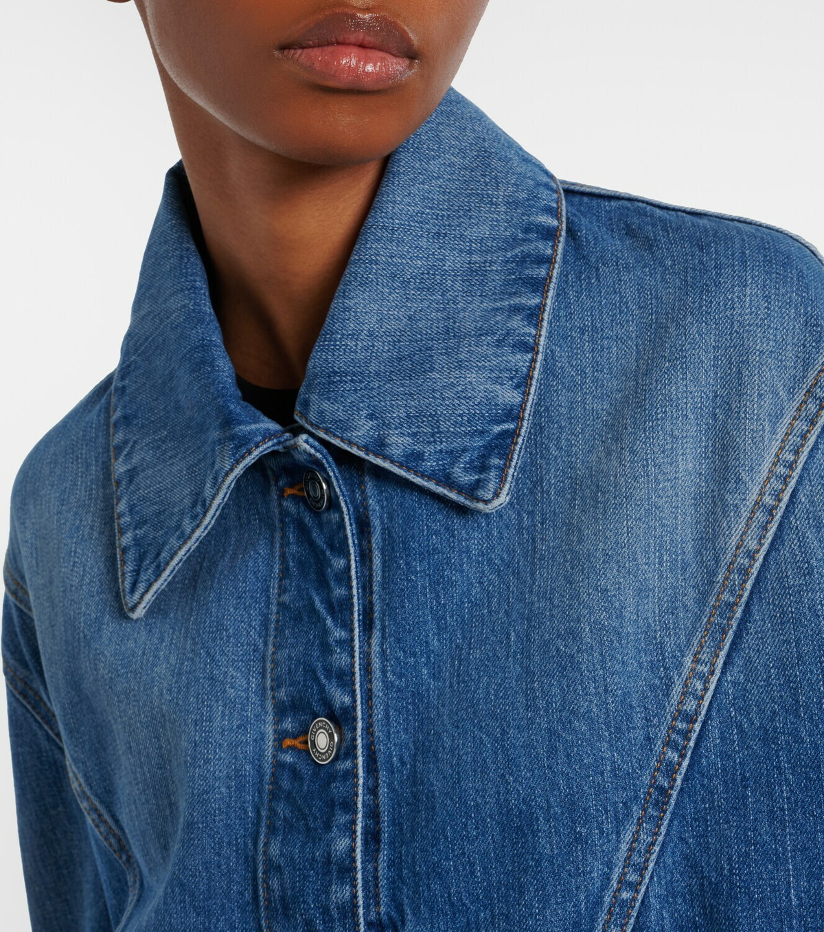 Givenchy Deconstructed oversized denim jacket