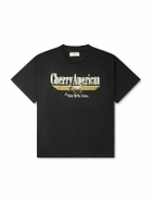 Cherry Los Angeles - Coast to Coast Printed Cotton-Jersey T-Shirt - Black