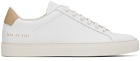Common Projects White & Beige Retro Bumpy Sneakers