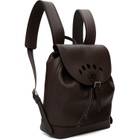 Valentino Garavani Brown Antibes Perforated Leather Backpack