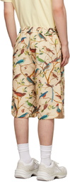 Kenzo Multicolor Tapestry Of Birds Bermuda Shorts