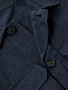 Incotex - Cotton and Cashmere-Blend Overshirt - Blue
