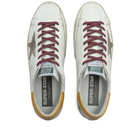 Golden Goose Men's Super-Star Leather Sneakers in White/Beige/Golden