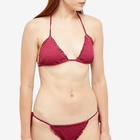 Frankies Bikinis Women's Tiana Bikini Bottom in Bordeaux