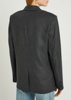 Anine Bing Ross Wool Blazer Dark Grey