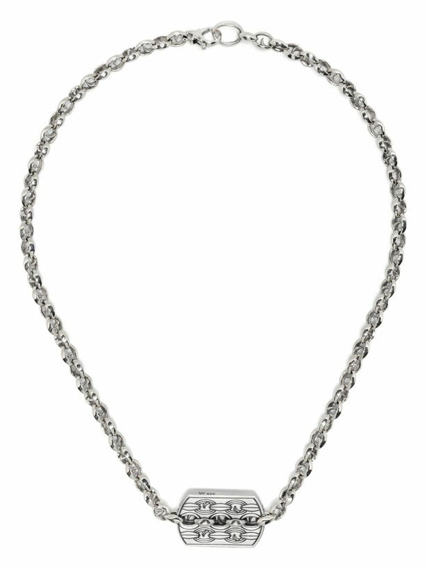 Photo: Stephen Webster Sterling Silver Inline Razer Tag Necklace