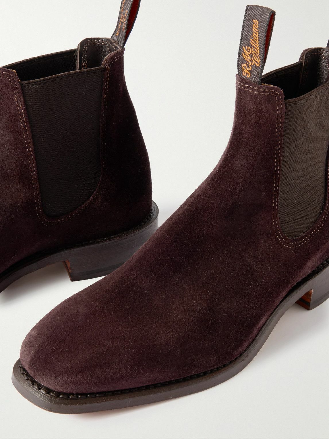 R.M.Williams - Heritage Craftsman Suede Chelsea Boots - Purple