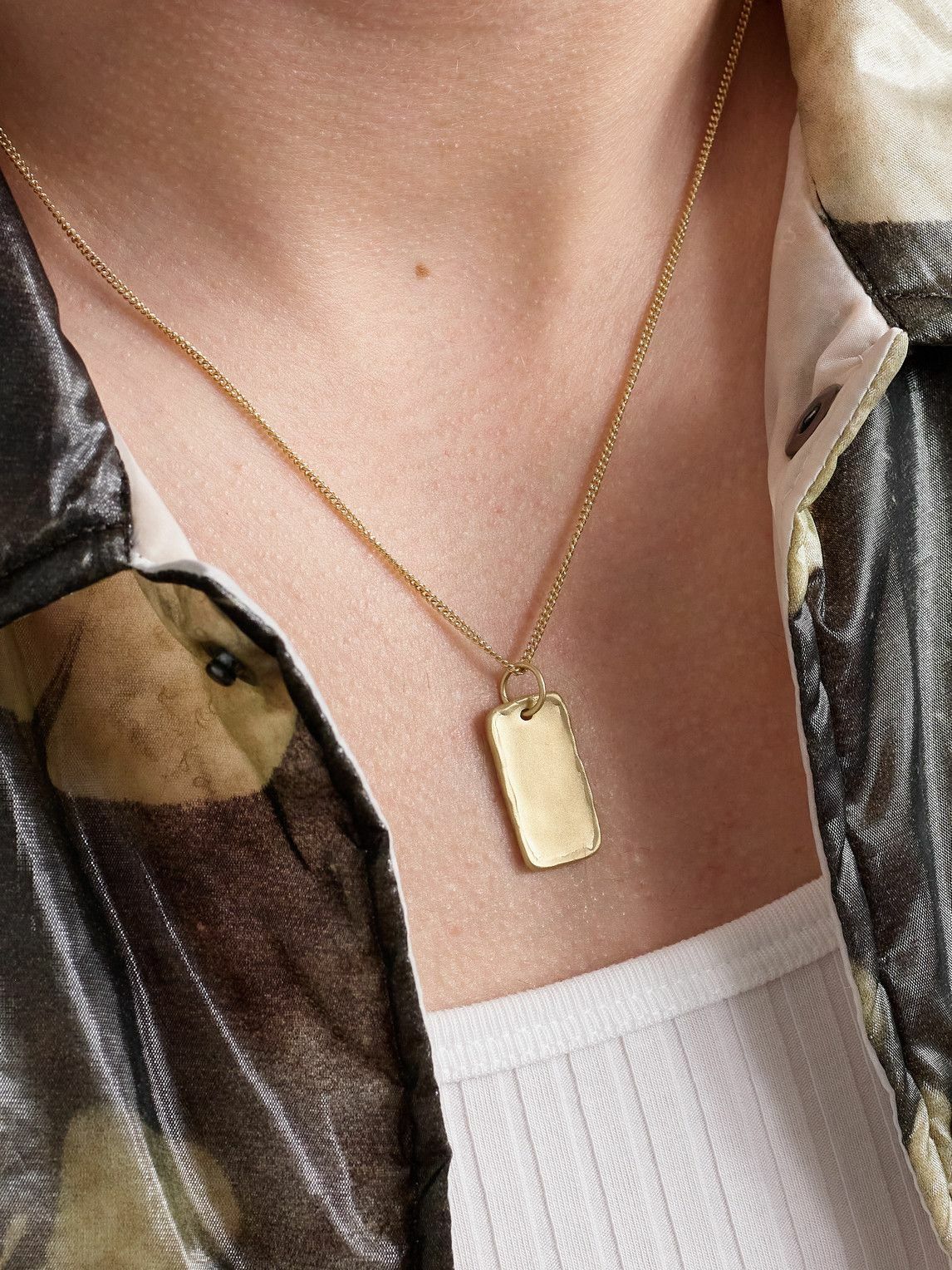 Jacquie Aiche - Textured 14-Karat Gold Pendant