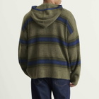 Adidas Men's Clot Baja Hoodie By Edison Chen in Trace Khaki/Tech Indigo