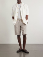 De Petrillo - Straight-Leg Linen Shorts - Neutrals