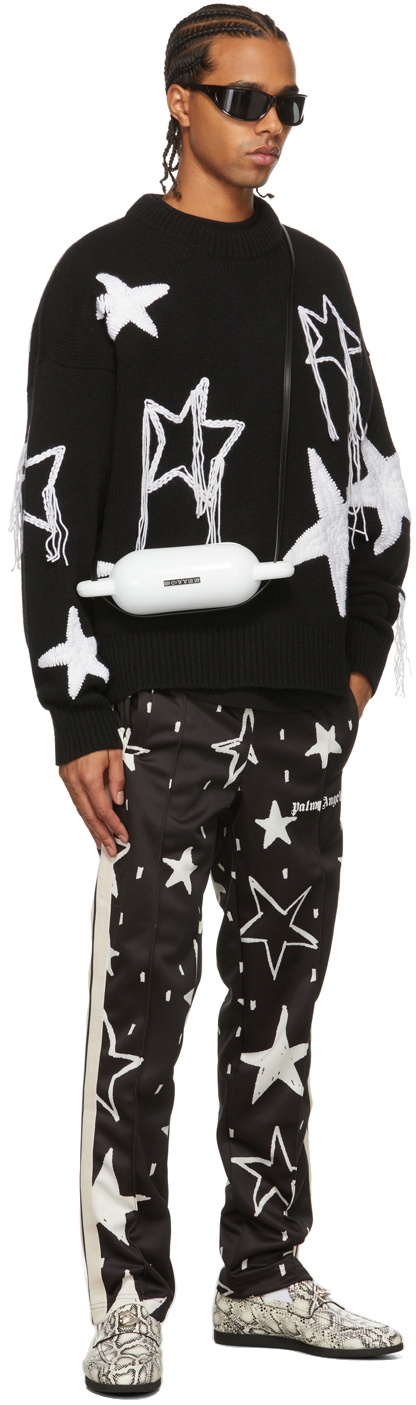 Palm Angels Black Night Sky Sweater Palm Angels Palm Angels Black Night Sky Sweater Palm Angels