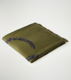 Loewe Anagram fringed wool and cashmere blanket