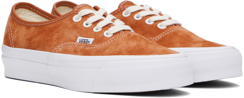 Orange vans authentic best sale