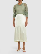 LOULOU STUDIO - Lys Silk Blend Midi Skirt