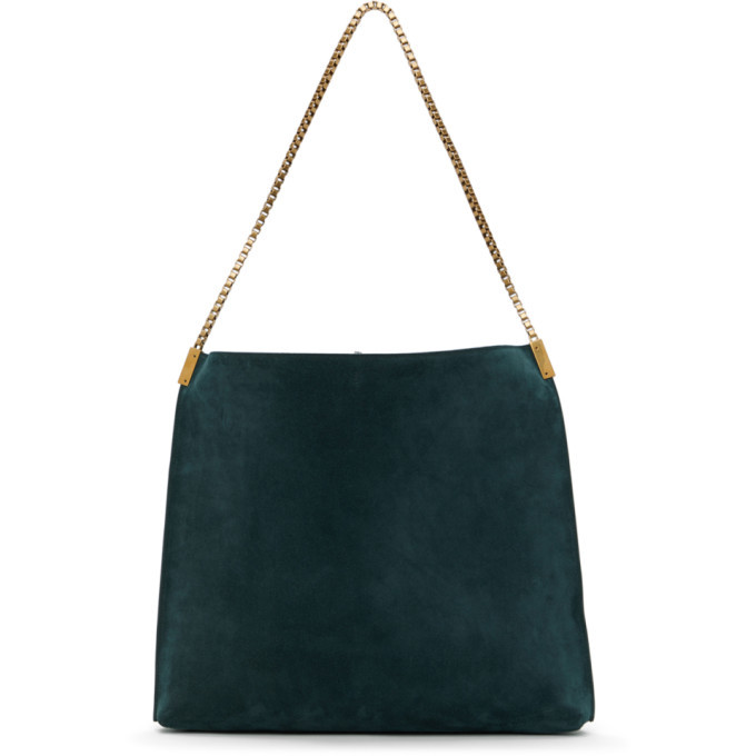 Ysl green suede online bag