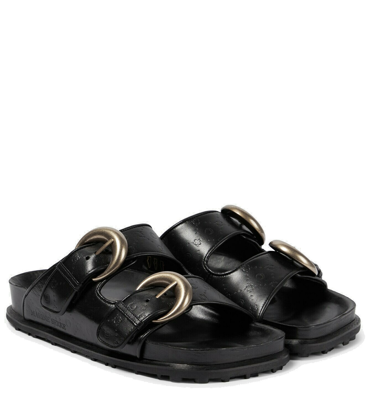 Marine Serre Leather sandals Marine Serre