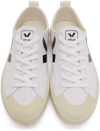 Veja White & Black Canvas Nova Sneakers