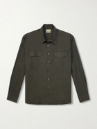 De Bonne Facture - Linen Overshirt - Green