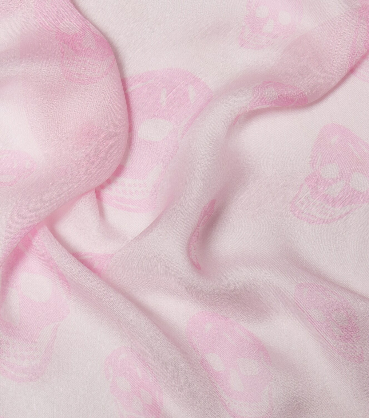 McQueen Printed silk scarf