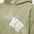 Dime Men's Wings Hoodie in Army Green