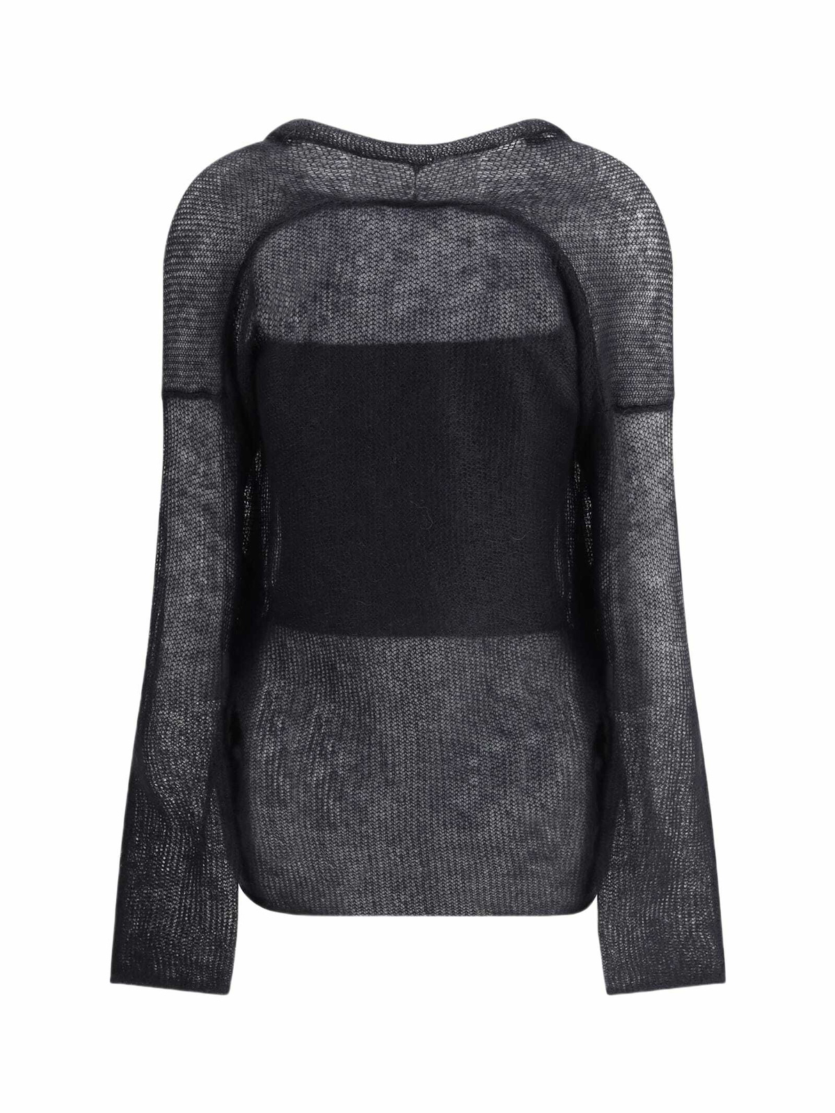 Giorgio Armani Double-breasted Cardigan And Top In A Wool And Mohair Blend Twin-set
